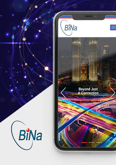 Business website design project for Binasat Malaysia by MWDesign