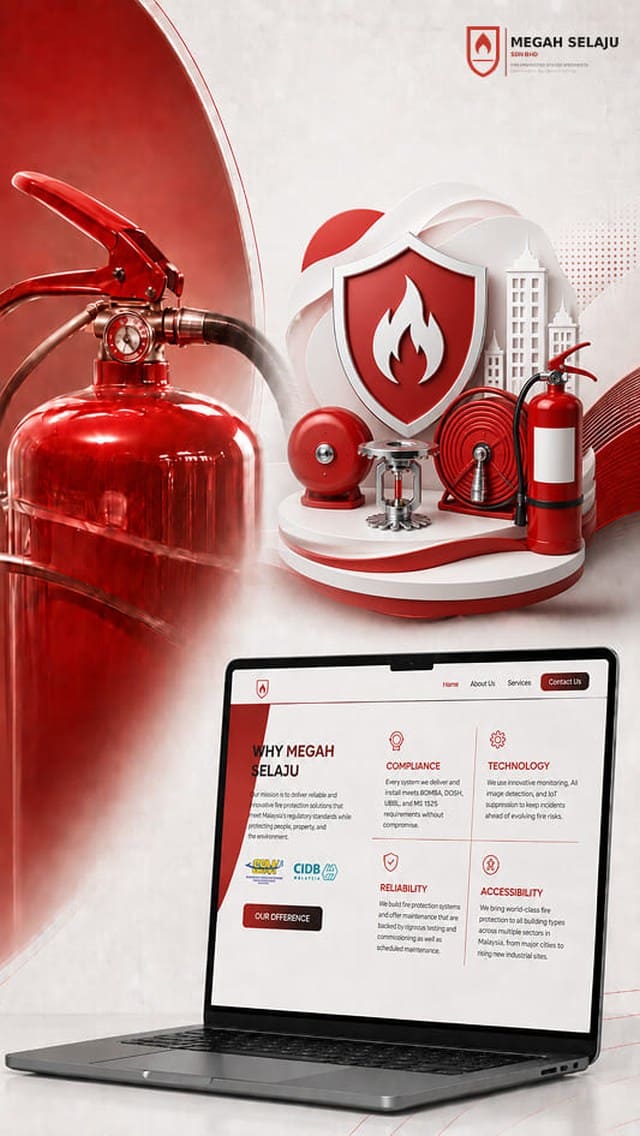 Corporate website design project for Megah Selaju by MWDesign